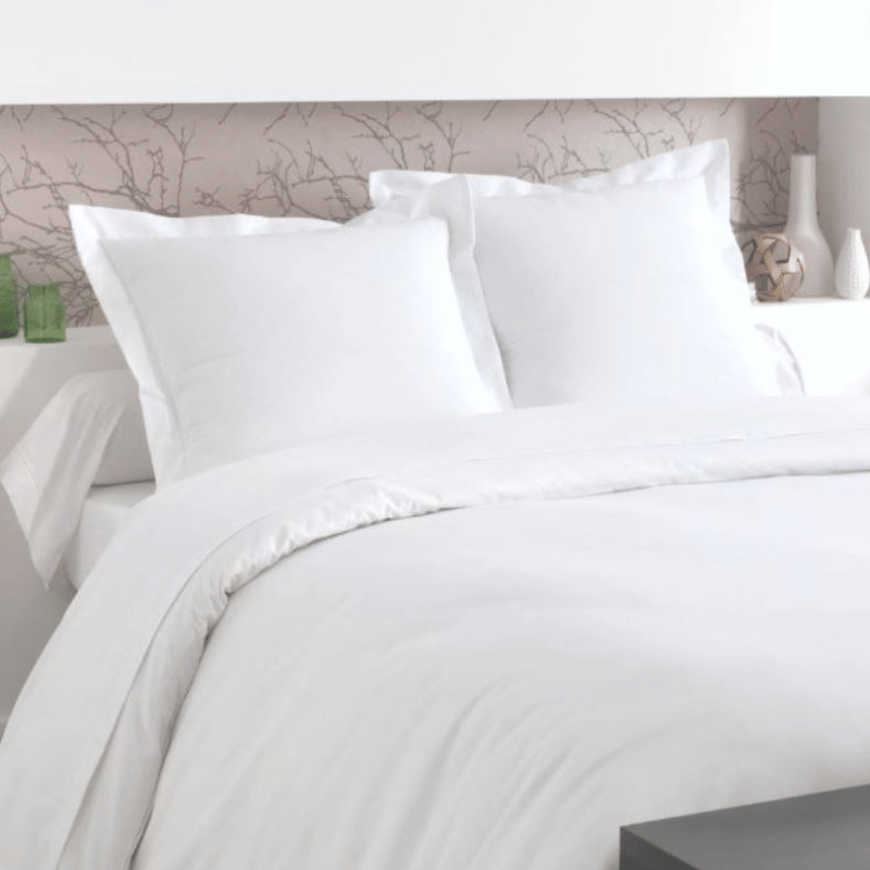 centraco fournisseur linge de lit collectivités qualité professionnelle housse de couette polycoton blanc