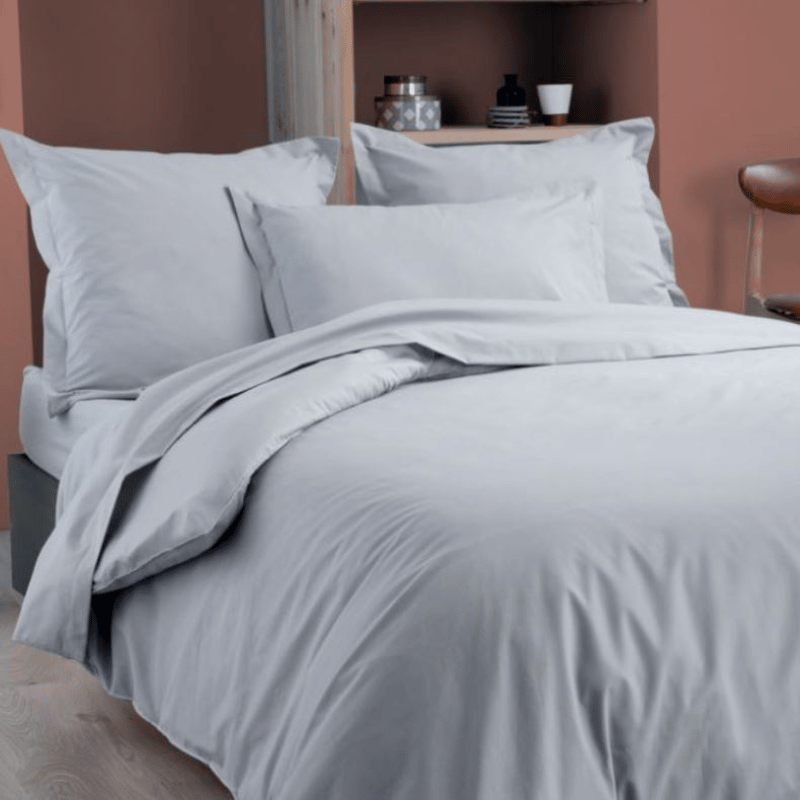 centraco fournisseur linge de lit collectivités qualité professionnelle housse de couette polycoton gris