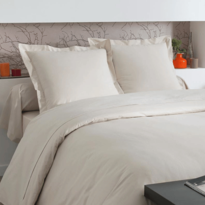 centraco fournisseur linge de lit collectivités qualité professionnelle housse de couette polycoton sable