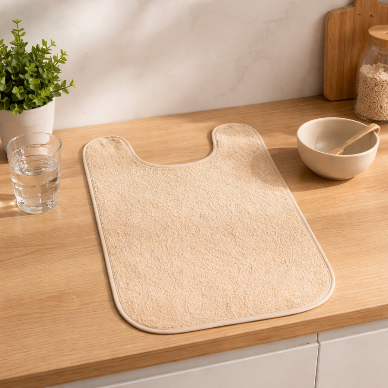 centraco fournisseur bavoir enfant angel pour collectivités qualité professionnelle fabrication française coloris beige