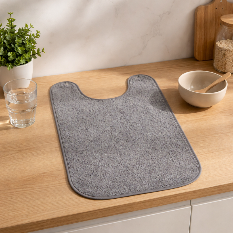 centraco fournisseur bavoir enfant angel pour collectivités qualité professionnelle fabrication française coloris gris