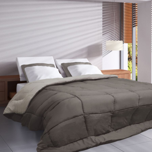 centraco fournisseur couette bicolore alaska collectivité qualité professionnelle taupe lin