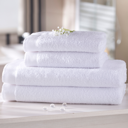 centraco fournisseur linge de bain grossiste serviette de bain eponge celeste 450gr pour collectivités qualité professionnelle