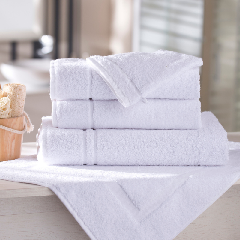 centraco fournisseur linge de bain grossiste serviette de bain eponge luxe diane 550 gr pour collectivités qualité professionnelle