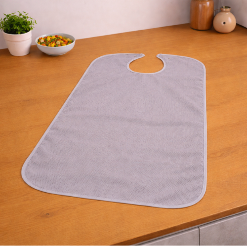 centraco fournisseur bavoir adulte elit imperméable pour collectivités qualité professionnelle fabrication française coloris gris
