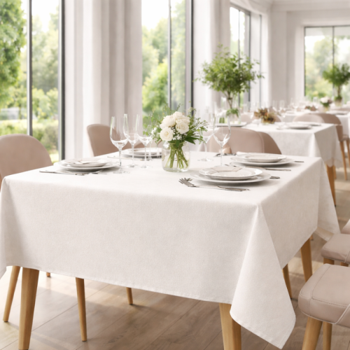 centraco nappe sur-mesure serviette de table set de table made In France qualité professionnelle gamme alicante coloris nacré 04