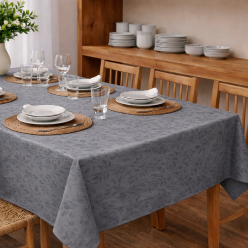 centraco nappe sur-mesure serviette de table set de table made In France qualité professionnelle gamme lorient coloris gris 91