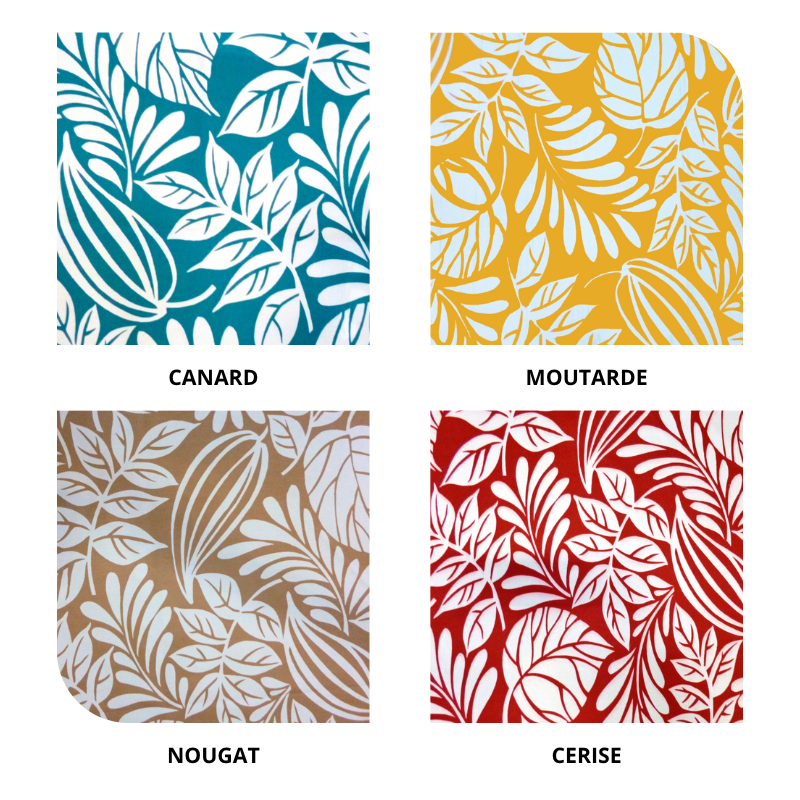 centraco couverture matelassée PRIM' DÉCOR CHARME sur-mesure non feu pour collectivités fabrication française coloris canard, moutarde,, nougat, cerise