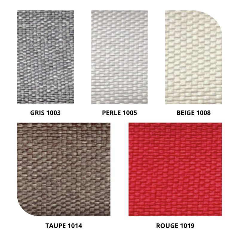 centraco couverture matelasséeMONTECARLO non feu pour collectivités fabrication française coloris gris 1003, perle 1005, beige 1008, taupe 1014, rouge 1019