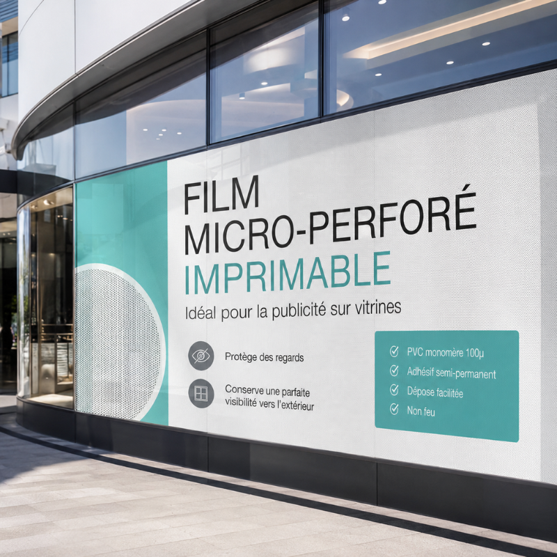 centraco fournisseur film imprimable micro-perforé ULTIMA 40 pour collectivités qualité professionnelle fabrication française